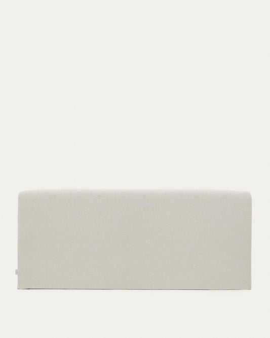 Pearl chenille Valma headboard with removable cover for beds up to 180 cm wide