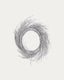 Bria luminous silver-coloured wreath, Ø 60 cm