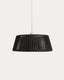 Aldet ceiling lamp shade in black flat rope cord Ø46cm