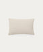 Mascarell white cotton and polyester cushion cover 40 x 60 cm