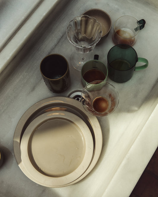 Micla light green glass mug