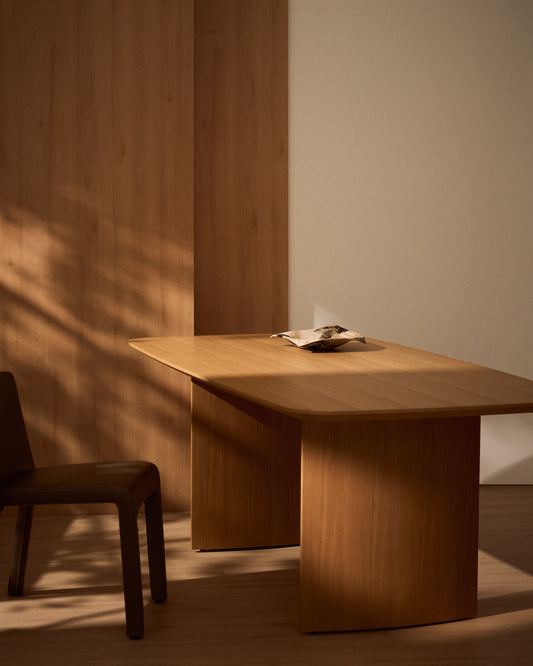 Litto table made from oak veneer, 200 x 100 cm