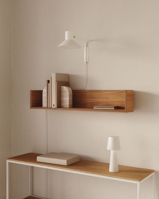 Octavia shelf made of ash plywood FSC Mix Credit 90 x 20 cm