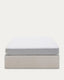 Matters ottoman bed base in beige for a 150 x 190 cm mattress