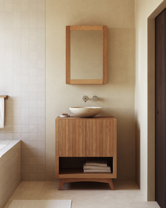 Rectangular bathroom furniture Kuveni 70 x 50 cm