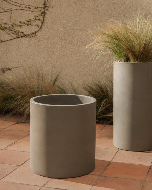 Aiguablava grey cement planter Ø 52cm