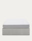 Matters ottoman bed base in grey for a 160 x 200 cm mattress