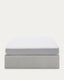 Matters ottoman bed base in grey for a 150 x 190 cm mattress