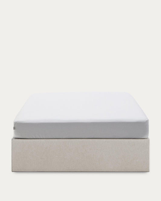 Matters ottoman bed base in beige for a 160 x 200 cm mattress