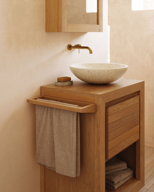 Vedel solid teak towel rack, 40 x 5 cm