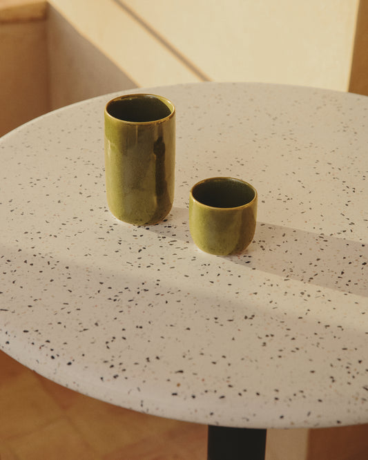 Uilo green ceramic mug