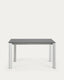Axis porcelain extendable table in Volcano Rock finish with grey legs 140 (200) cm