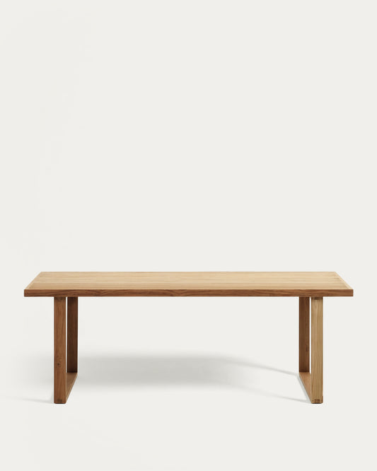 Canadell 100% outdoor table in solid recycled teak wood, 220 x 100 cm