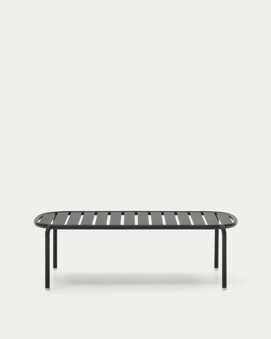 Joncols outdoor aluminium coffee table with powder coated grey finish, Ø 110 x 62 cm