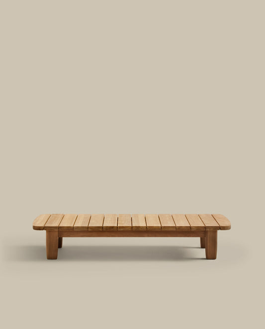 Tirant coffee table made from solid teak wood 140 x 70 cm FSC 100%