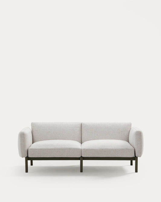 Sorells 2-seater modular outdoor sofa in aluminium with green finish 201 cm