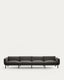 Sorells modular 4-seater outdoor sofa in aluminium with grey finish 370 cm