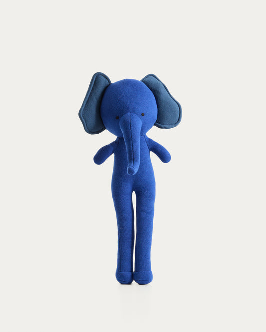 Tandani blue knitted elephant soft toy