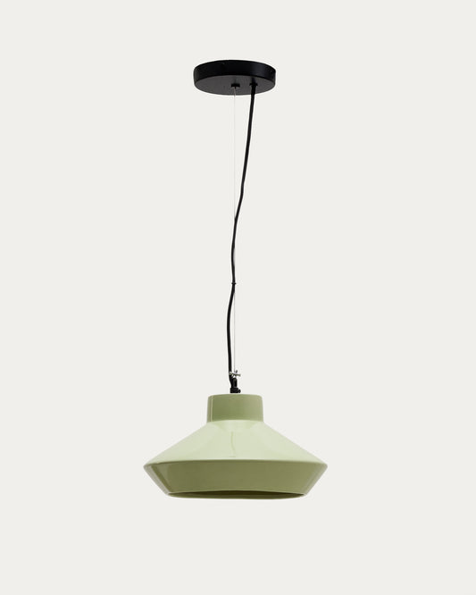 Portol green ceramic ceiling lamp
