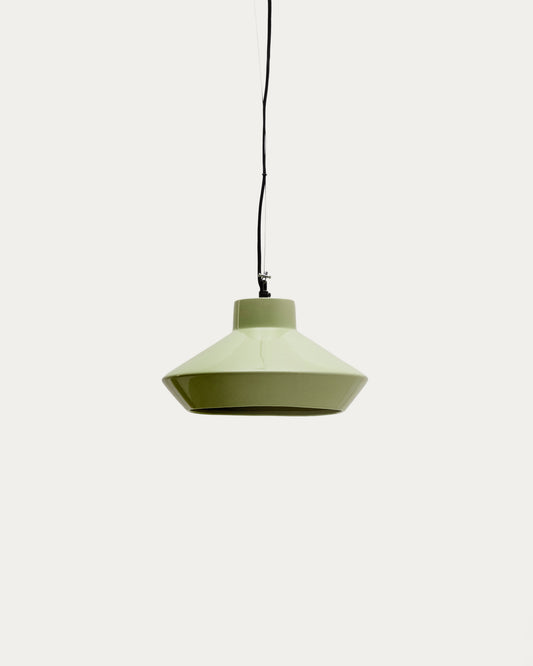 Portol green ceramic ceiling lamp