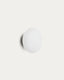Bamila wall lamp in smoked glass and nickel Ø15cm