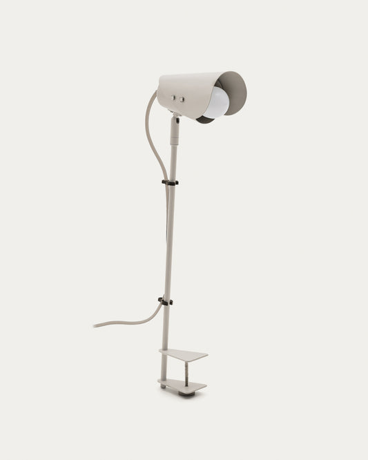 Jula desk lamp with clamp in grey metal