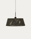 Aldet ceiling lampshade in black and green mottled rope cord Ø46cm