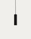 Andia aluminium ceiling lamp with black painted finish