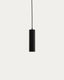 Andia aluminium ceiling lamp with black painted finish
