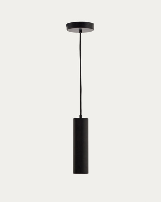 Andia aluminium ceiling lamp with black painted finish