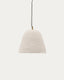 Lisora ceiling lamp in beige papier-mâché Ø35cm