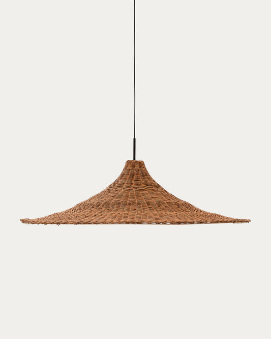 Bladia rattan ceiling lamp shade with natural finish Ø90cm