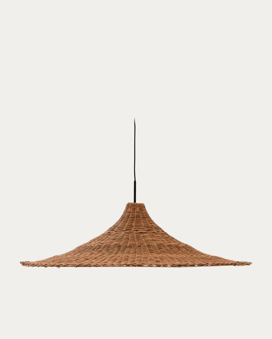 Bladia rattan ceiling lamp shade with natural finish Ø90cm