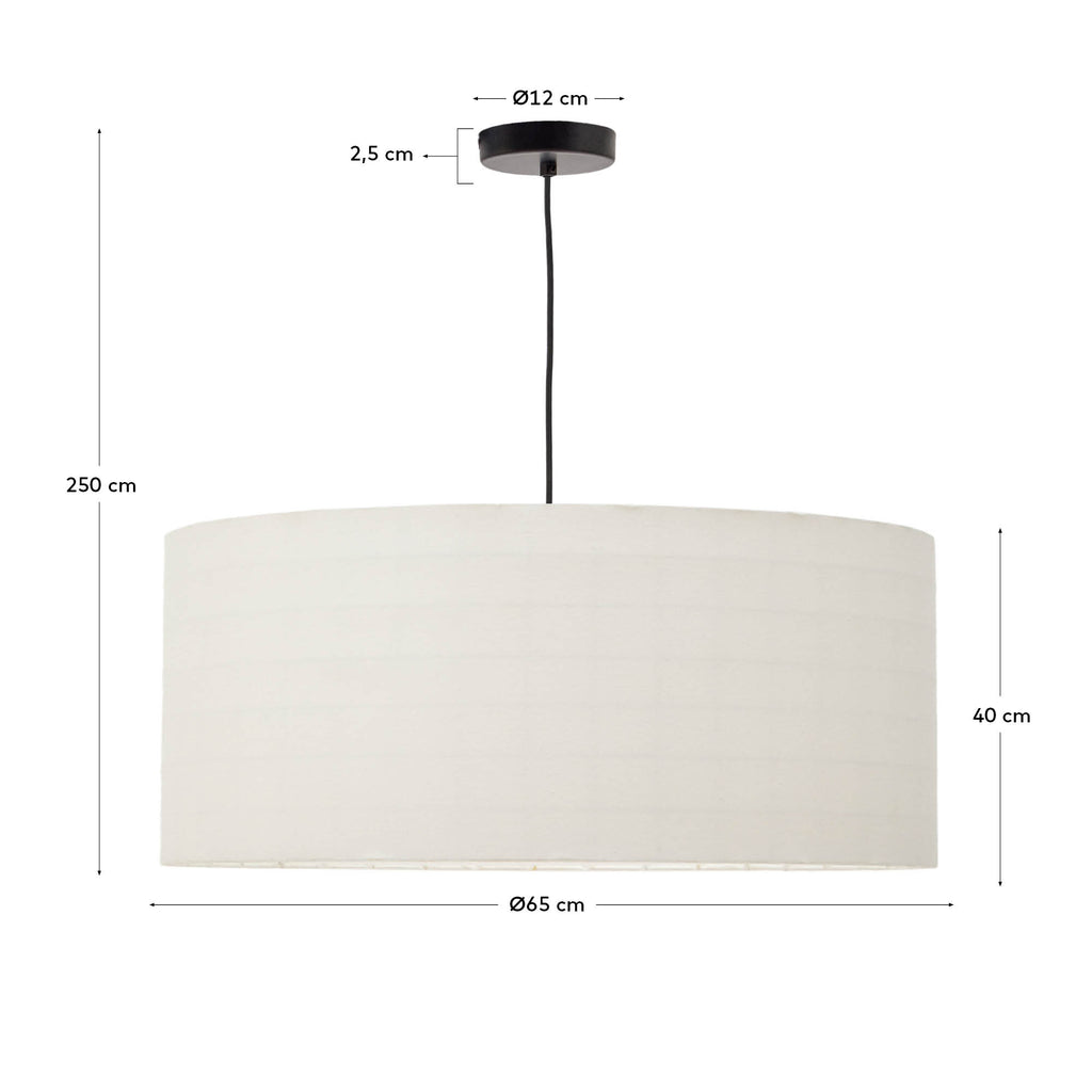 Dulan cotton ceiling lamp shade Ø65cm