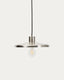 Nuvira ceiling lamp in light grey brushed metal