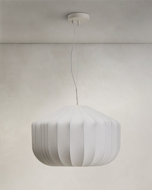 Somar ceiling lamp made with synthetic fibres and steel rods Ø51cm