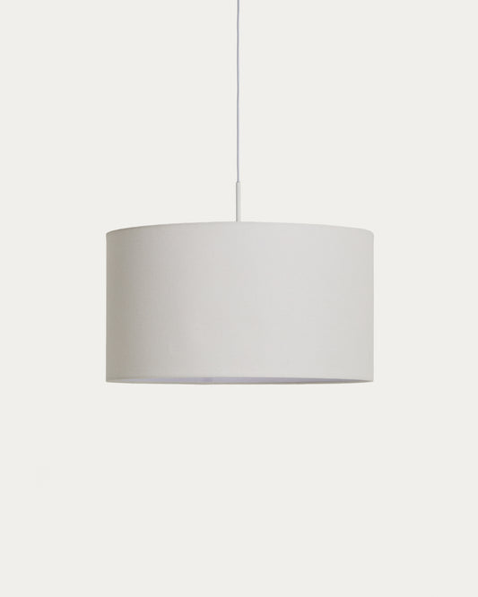 Niani ceiling lamp shade in ivory-coloured cotton Ø45cm