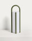 Leros large portable table lamp in green polyethylene and steel