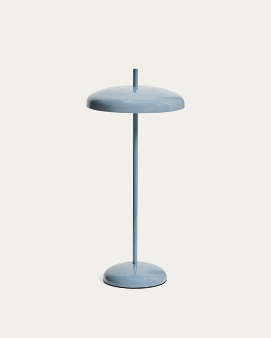 Porte blue aluminium portable table lamp