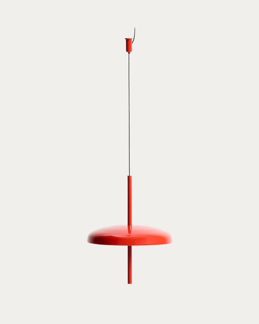 Porte red aluminium portable ceiling lamp Ø 16 cm