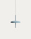 Porte blue aluminium portable ceiling lamp Ø 16 cm