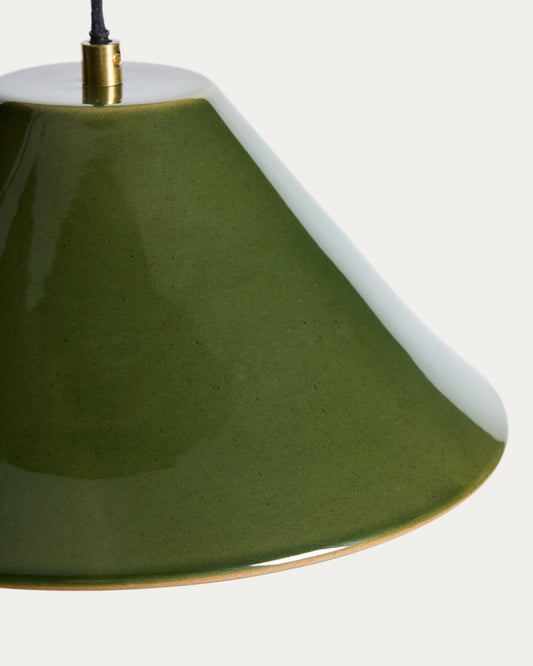 Ceren green ceramic ceiling lamp 29 cm