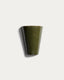 Ceren green ceramic wall lamp 13 cm