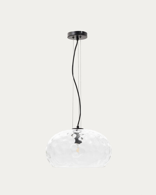 Balma transparent glass ceiling lamp, Ø 40 cm