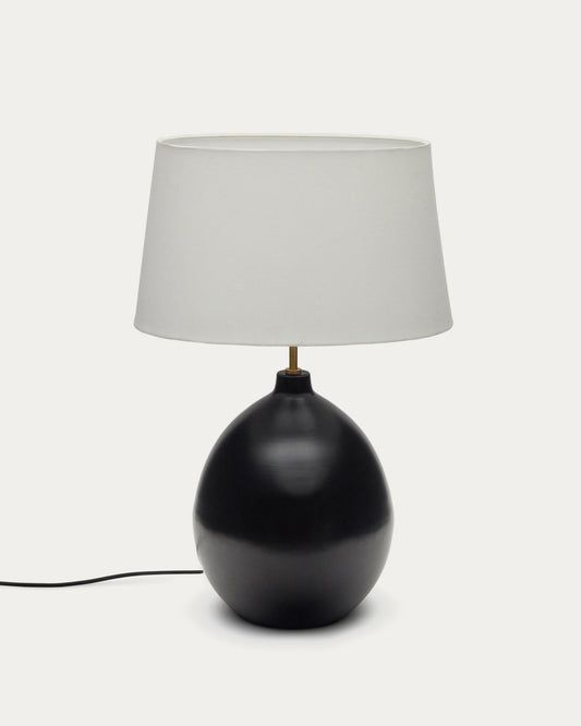 Foixa metal table lamp in black finish