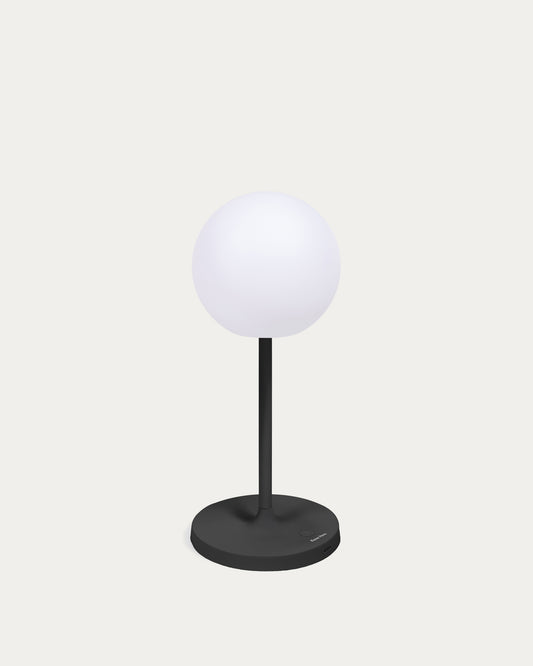 Dinesh outdoor table lamp in black aluminium 40 cm