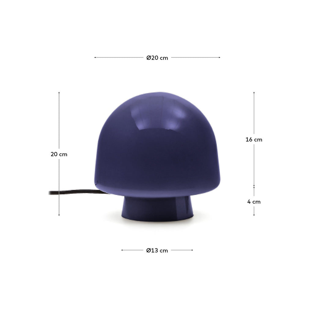 Reig blue glass table lamp