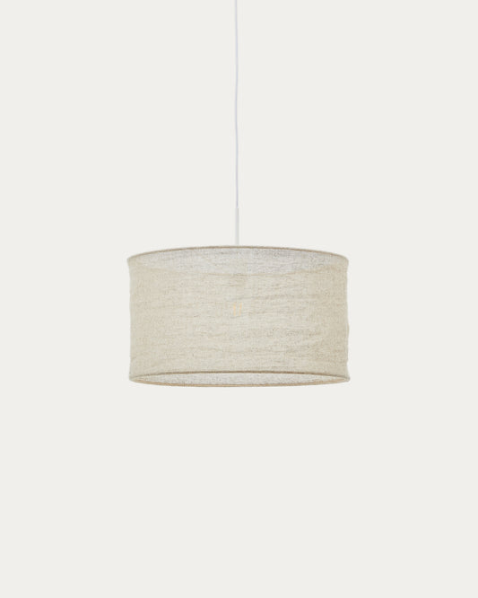 Mariela linen ceiling lamp shade in a beige finish Ø 50 x 30 cm