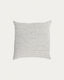 Marena 100% linen cushion cover with black stripes 45 x 45 cm