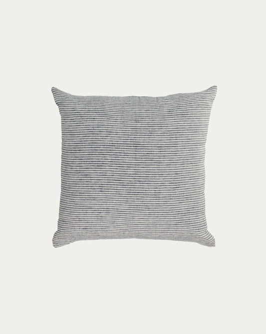 Marena 100% linen cushion cover with black and white stripes 45 x 45 cm